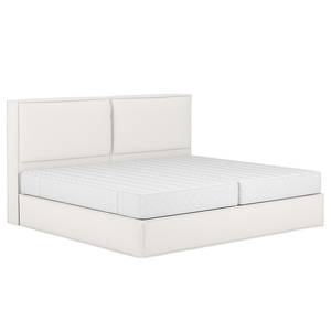 Familiebed boxspring KINX Stof KINX: Wit - 240 x 200cm - H2 zacht