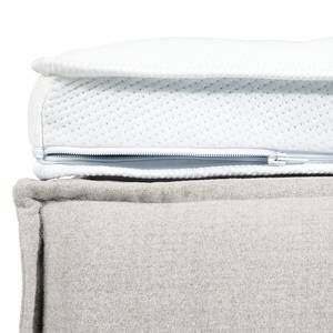 Familiebed boxspring KINX Stof KINX: Wit - 240 x 200cm - H2 zacht