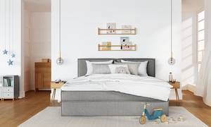 Letto boxspring familiare KINX Tessuto KINX: grigio - 240 x 200cm - H3