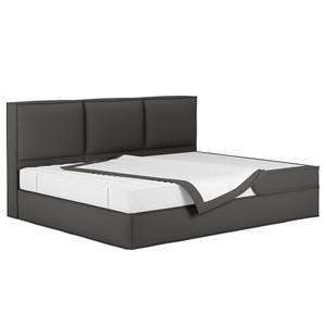 Lit boxspring familial KINX Tissu KINX : Anthracite - 270 x 200cm - D2 souple