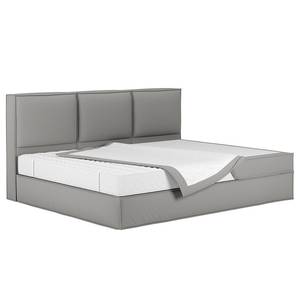 Familiebed boxspring KINX Stof KINX: Grijs - 270 x 200cm - H2 zacht