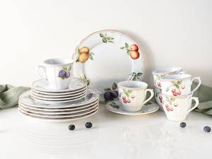 Service à café Flora Orchard Porcelaine - Multicolore - 18 éléments