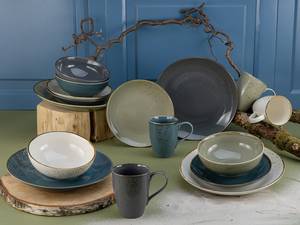 Serviesset Nature Collection aardewerk - 16-delig - Blauw/groen