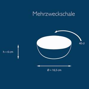 Müslischalen Nature Collection 6er-Set Steinzeug - Currygelb