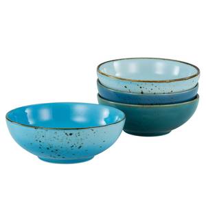 Bols Nature Collection - Lot de 4 Grès - Aqua - Diamètre : 165 cm