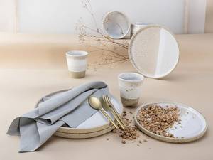 Kombiservice Cosmos White Pepper Steinzeug - Beige - 8-teilig