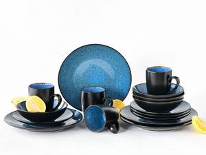 Servizio da tavola Capri Grès - Blu - Set da 16