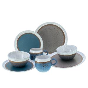 Servizio da tavola Fjord Grès - Blu / Grigio - Set da 8