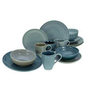 Servizio da tavola Reactive Grès - Set da 16 - Grigio blu