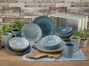 Servizio da tavola Reactive Grès - Set da 16 - Grigio blu