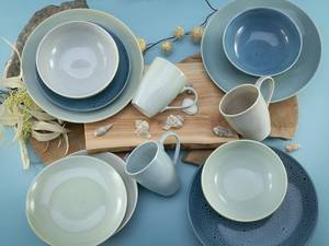 Servizio da tavola Reactive Grès - Set da 16 - Grigio blu