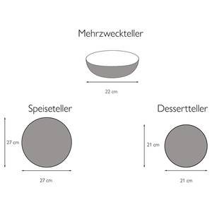 Bordenset Marrakesch Mixed aardewerk - meerdere kleuren - 12-delig