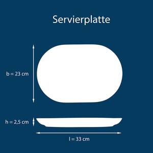 Plateau de service Uno Grès - Blanc