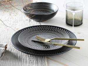 Servizio da tavola Crafted Grès - Nero - Set da 16 pezzi