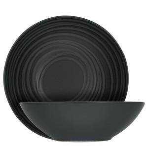 Bols à salade Lava Stone - Lot de 2 Grès - Noir