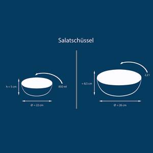 Saladeschaal Uno set van 2 Aardekleurig