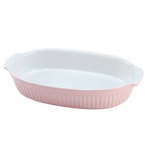 Auflaufform Pastell Kitchen Steinzeug - Rosa - 34 x 19 cm