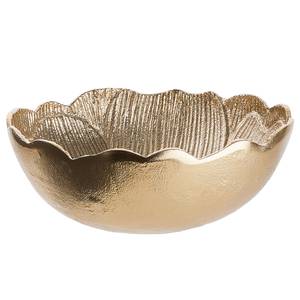 Deko-Schale GOLDEN NATURE Mohn Aluminium - Gold