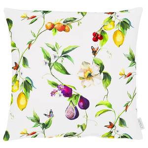 Coussin 6851 Polyester / Coton - Blanc / Multicolore - 48 x 48 cm