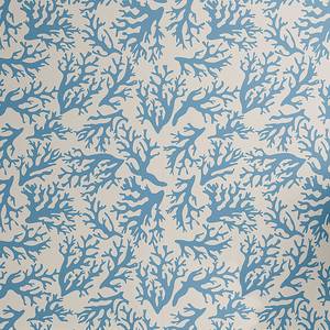 Tapete Maritime Korallen PVC - Beige / Blau - Höhe: 250 cm