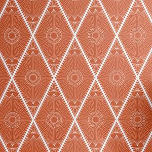 Behang Abstract type B PVC - oranje - Hoogte: 90 cm