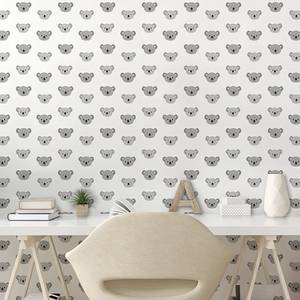 Papier peint Koala PVC - Gris clair - Hauteur : 250 cm