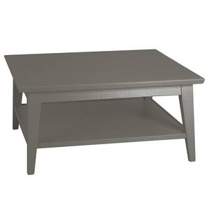 Table basse Casares - Type A Pin massif - Gris - 90 x 90 cm