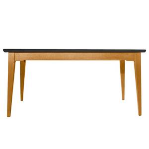 Eettafel Casares massief pijnboomhout - Zwart / Pijnboomhout bruin - Breedte: 200 cm