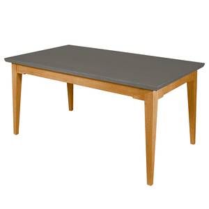 Eettafel Casares massief pijnboomhout - Grijs / Pijnboomhout bruin - Breedte: 180 cm