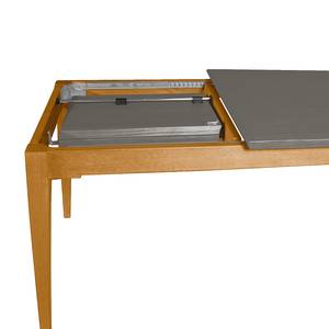 Table extensible Casares Pin massif - Gris/Pin marron - Largeur : 140 cm