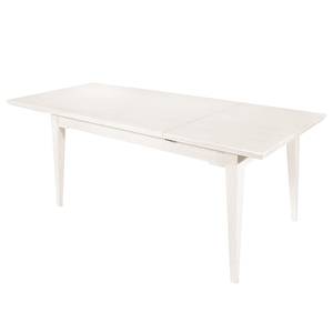 Uitschuifbare eettafel Casares massief pijnboomhout - Pijnboomhout wit - Breedte: 160 cm