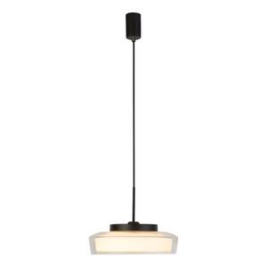 Hanglamp Puck staal/opaalglas - wit- 1 lichtbronnen