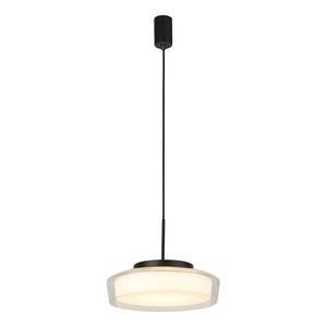 Hanglamp Puck staal/opaalglas - wit- 1 lichtbronnen