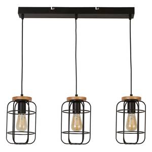 Hanglamp Vision Cage staal - zwart - 3 lichtbronnen