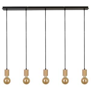 Hanglamp Spinny staal - zwart - 5 lichtbronnen