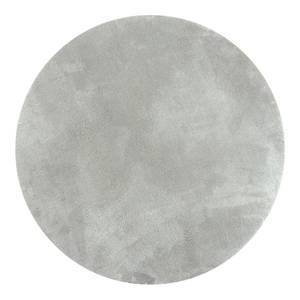 Tapis à poils hauts Mellow rond Polyester - 133 x 133 cm - Gris clair