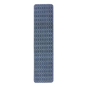 Tapis de couloir Argyll Polypropylène - Lavable - Bleu - 57 x 230 cm