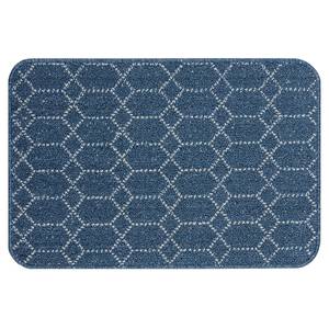 Deurmat Argyll polypropeen - wasbaar - Blauw - 50 x 75 cm