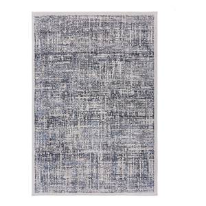 Laagpolig vloerkleed Trace polypropeen/polyester - blauw - Blauw - 200 x 290 cm