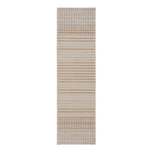 Passatoia Elton Stripes Polipropilene / Ciniglia - 60 x 240 cm - lavabile - Beige