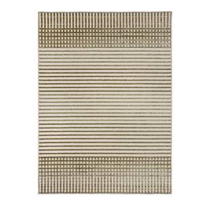 Tapis Elton Stripe Polypropylène / Tissu chenille - Lavable - Vert - 160 x 240 cm