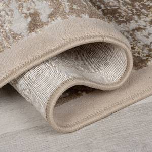 Laagpolig vloerkleed Trace polypropeen/polyester - beige - Beige - 80 x 150 cm