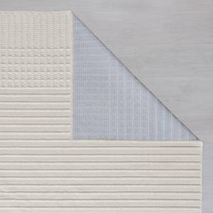 Tapis Elton Stripe Polypropylène / Tissu chenille - Lavable - Ivory - 160 x 240 cm