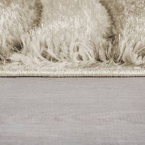 Hoogpolig vloerkleed Velvet Carved gerecycled polyester - Beige - 120 x 170 cm
