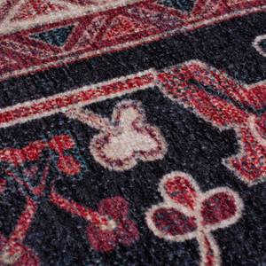 Laagpolig tapijt Windsor Traditional textielmix/polyester - wasbaar - Rouge/blauw - 120 x 170 cm