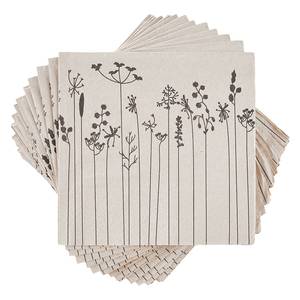Papierservietten APRÈS Blumenstiele FSC®-zertifiziertes Recyclingpapier - Natur - 20 Stück