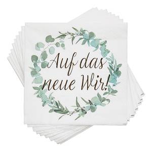 Papieren servetten APRÈS Neues Wir FSC®-gecertificeerd papier - wit - 20 stuks