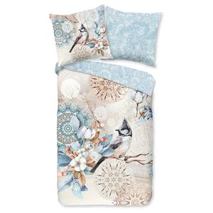 Parure en flanelle de coton Frior Coton - Bleu clair - 135 x 200 cm + oreiller 80 x 80 cm