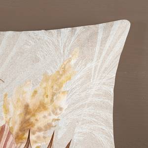 Parure en flanelle de coton Gia Coton - Beige - 135 x 200 cm + oreiller 80 x 80 cm