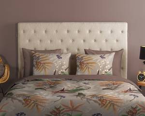 Parure de lit en coton renforcé Otso Coton - Marron clair - 140 x 200/220 cm + oreiller 70 x 60 cm
